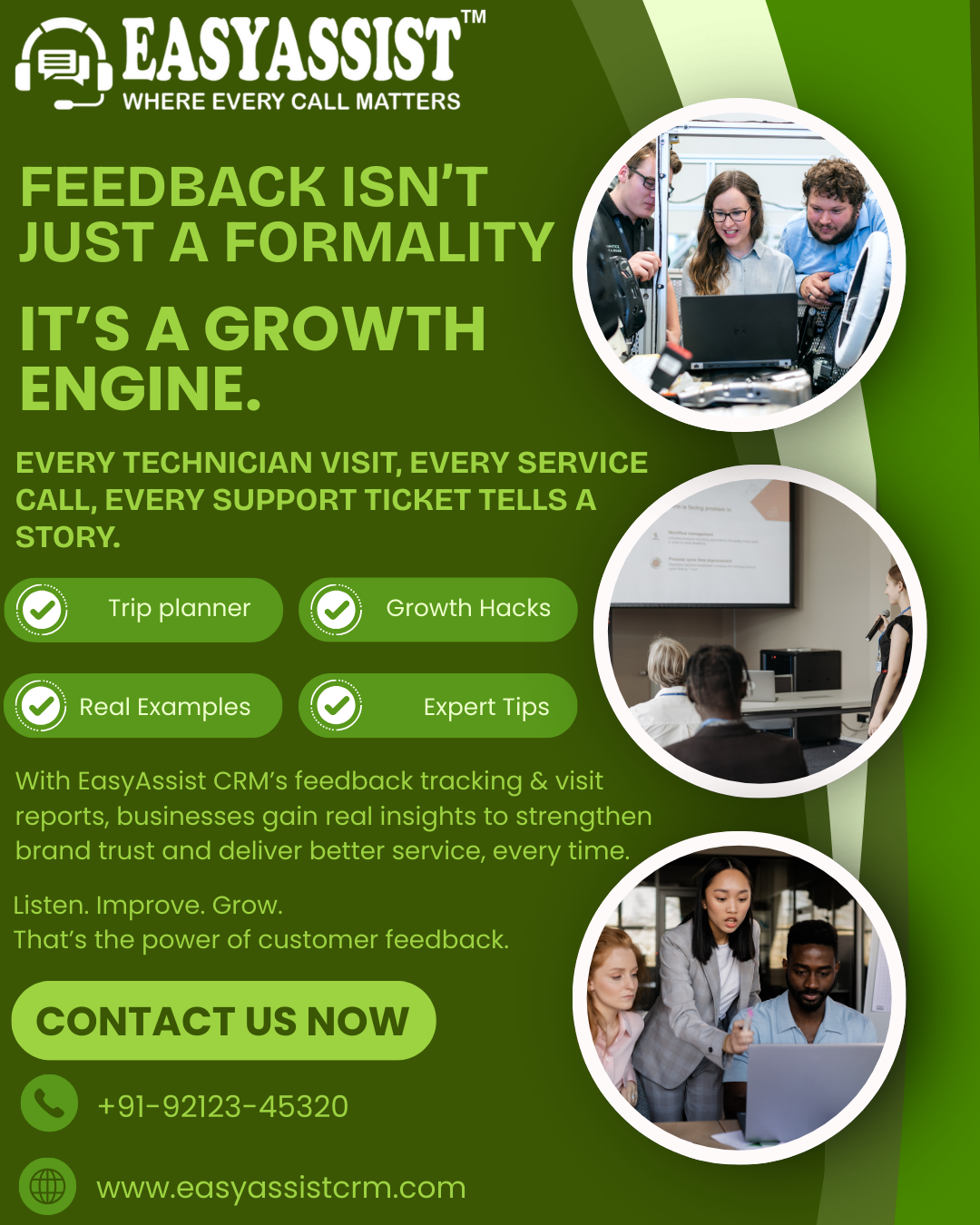 A hand pointing to a completed customer feedback survey on a tablet screen, highlighting the importance of on-site data capture.